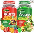 Super Greens Gummies Daily Green Superfood Supplement w/Spirulina Chlorella Mushrooms Probiotics Multivitamins 50+ Super Greens &amp Veggies Gummies to Boost Immunity Energy &amp Gut Health