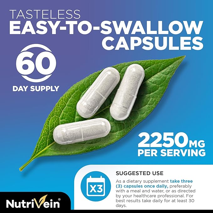Nutrivein Premium Multi Collagen Capsules &amp Ashwagandha Supplements Bundle: High-Absorption Ashwagandha Root &amp Multi Collagen Peptides Capsules for Body and Mind