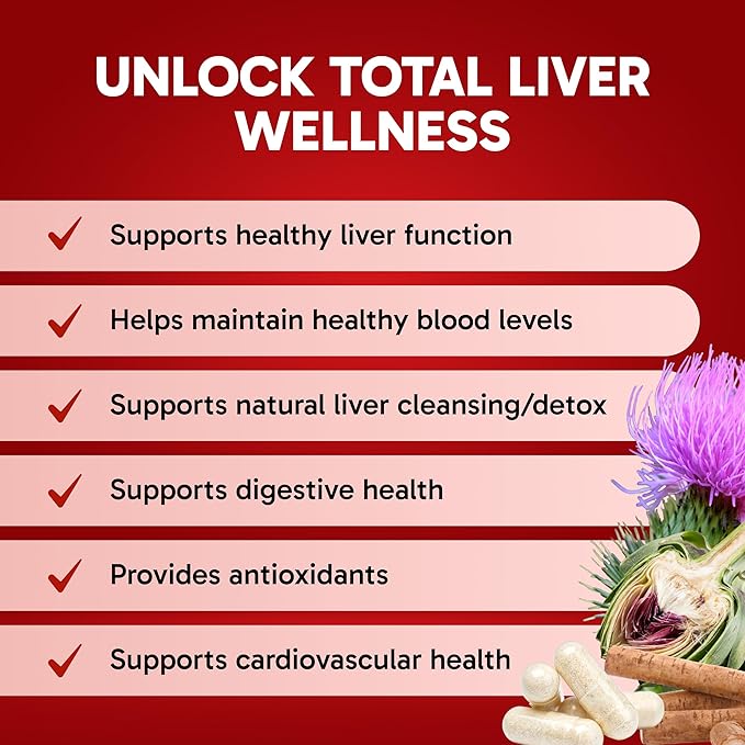 Clinical Effects: Liver Support - Natural Milk Thistle and Zinc Supplement - 60 Veggie Capsules - Helps Detox and Cleanse The Liver - Supports Liver Function and Digestive Health - Made in The USA