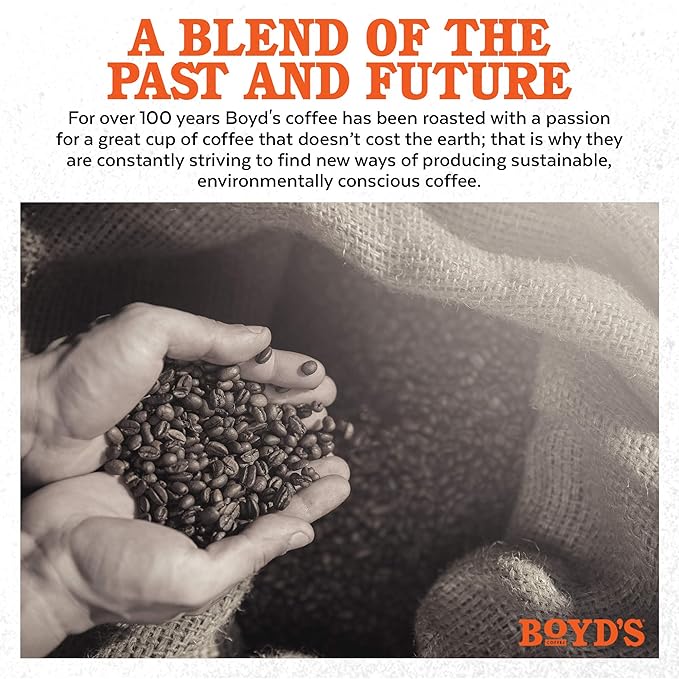 Boyd's Organic Red Wagon Coffee Dark Roast 12 Count (Pack of 6)