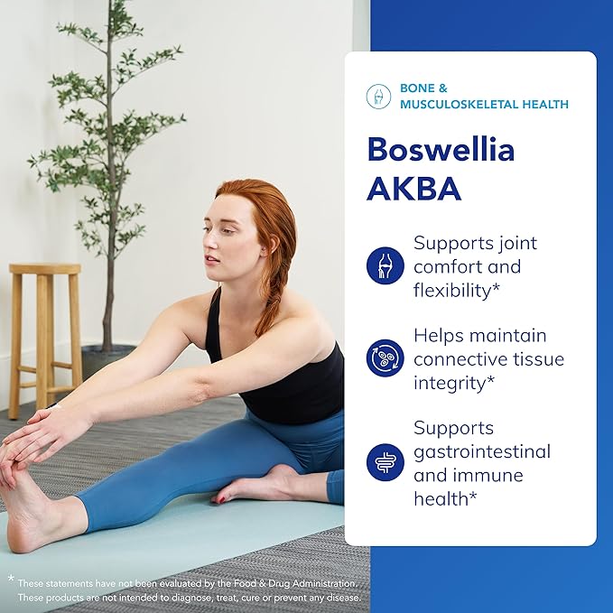 Pure Encapsulations Boswellia AKBA - Supports Joint Health Colon Immune System Gastrointestinal Tract &amp Cell Health* - with 5-LOXIN Boswellia Extract - Vegan &amp Non-GMO - 60 Capsules