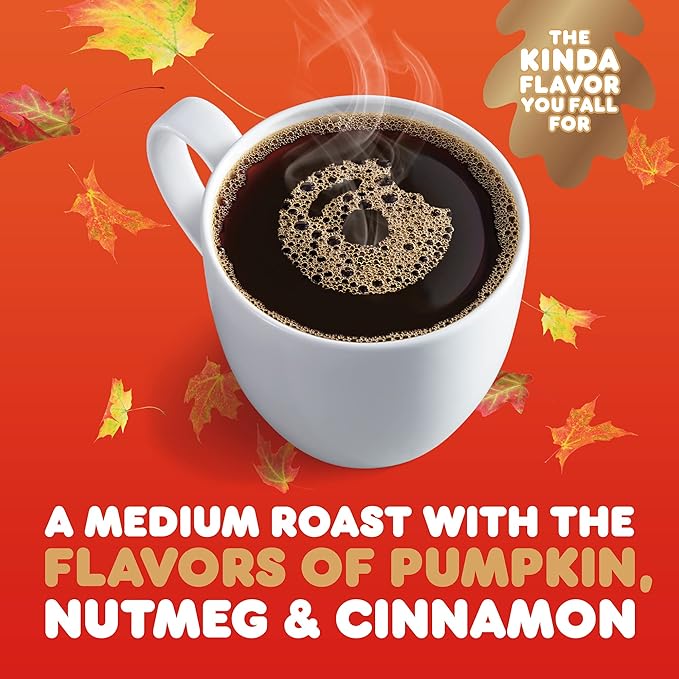 Dunkin' Pumpkin Spice Flavored Ground Coffee 11 Ounce Bag (Pack of 6)