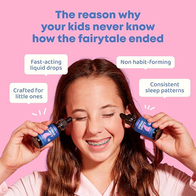 JoySpring SleepBerry Liquid Melatonin and Genius Drops Smartberry Vanilla for Kids