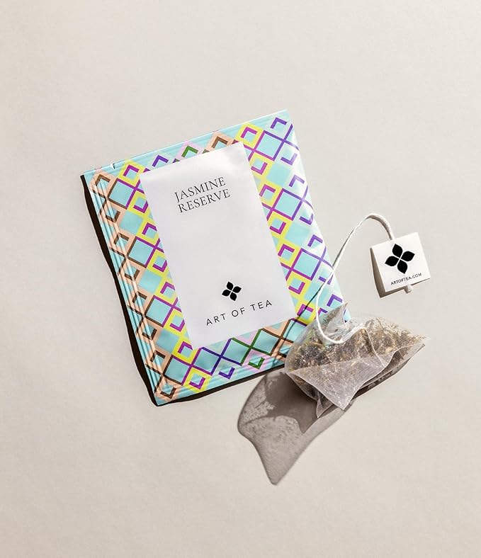 Art of Tea | Organic Jasmine Reserve (Jasmine Tea) | 50 Pyramid Tea Bag Sachets