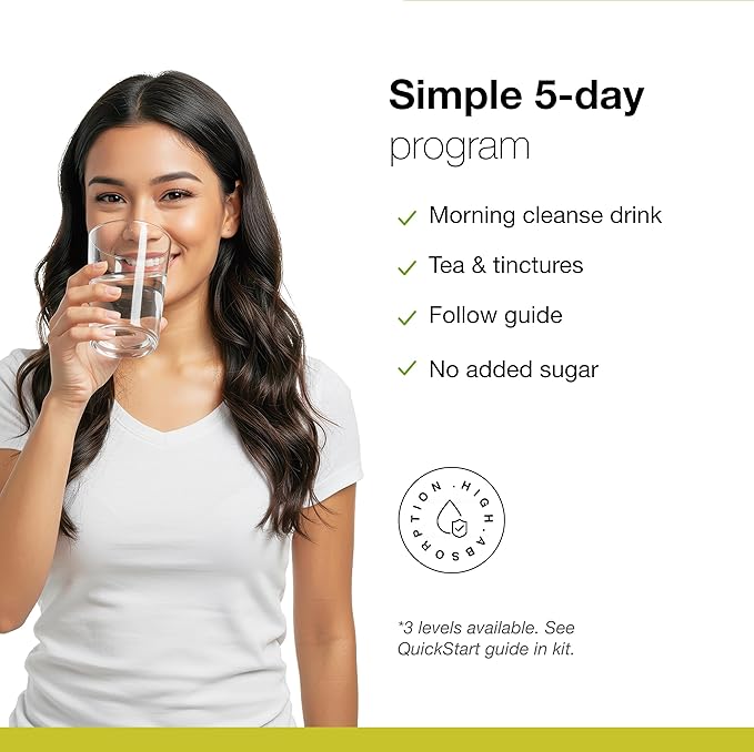Dr. Schulze's 5-Day Liver Detox - 5-Day Liver Cleanse Kit - Supports Healthy Digestion &amp Energy - Gallbladder Cleanse - Plant-Based Ingredients - Gluten-Free &amp Vegan