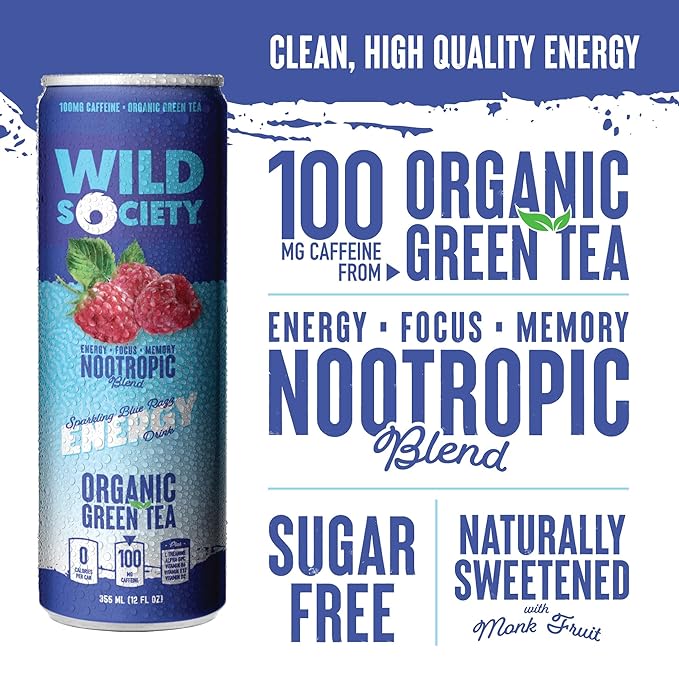 Energy Drink Top Flavor Multipack (48 cans) - Citrus Punch + Black Razz + Blue Razz + Mango Passionfruit