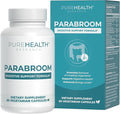 PUREHEALTH RESEARCH Parabroom - Gut Cleanse &amp Health Supplement - with Black Walnut Sweet Wormwood Powder Turmeric Extract Olive Leaf Garlic &amp Onion - Digestive Support for Women &amp Men