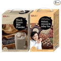 Damtuh Korean Grain Drink Mix Bundle – Black Grain Misugaru Powder + Walnut Almond Adlay Tea Powder (Job’s Tears/Yulmu) Latte-Style Drink Caffeine-Free 18g x 50 / 20g x 40 Stick Packs