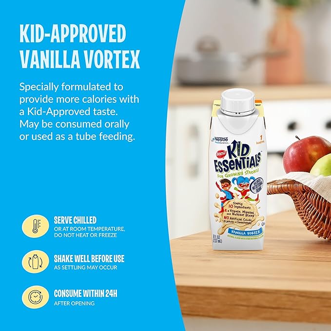 BOOST KID ESSENTIALS 1.0 Vanilla Vortex 24 x 8 fl oz carton