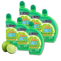 DeLallo Lime Juice Made with 100% Fresh Limes from Mexico and Brazil No Water Added Bottled in Italy Non-GMO Vegan 4.23 oz Squeeze Bottle (6 Pack)