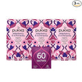 Pukka Organic Tea Bags Elderberry &amp Echinacea Herbal Tea Perfect for Wellness Support 20 Count (Pack of 3) 60 Tea Bags