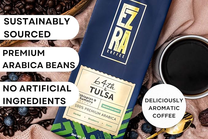 64th &amp Tulsa Medium Roast Ground Coffee - 12 ounce