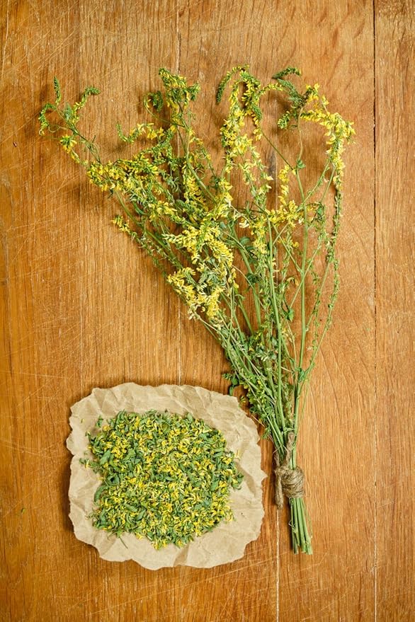 Health Embassy Meliot Sweet Clover Herb | Melilotus Officinalis L | Herbal Tea (100g)