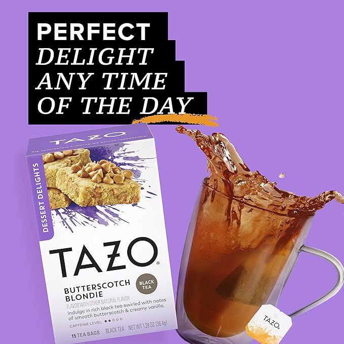 Tazo Filterbag Tea Butterscotch Blondie 15 Ct Pack of 6 (Packaging may vary)