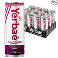 Yerbaé Energy Seltzer - Pomegranate Berry No Sugar/Calories/Carbs. Energized by Yerba Mate Naturally Caffeinated Plant-Based Healthy Alternative to Coffee Sugary Sodas Pack of 12 12oz cans
