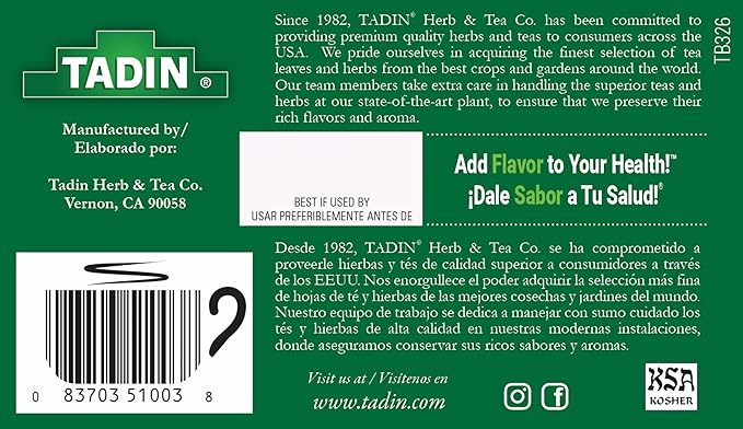 Tadin Boldo Herbal Tea Caffeine Free 24 Count (Pack of 6)