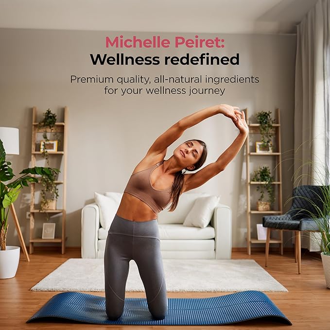 Michelle Peiret Herbal Tea for Women | Organic Green Tea with Tulsi Shatavari Fenugreek Rosehips Fennel Chamomile &amp Raspberry Leaf | Hormonal Wellness Energy Mood &amp Vitality | Strawberr