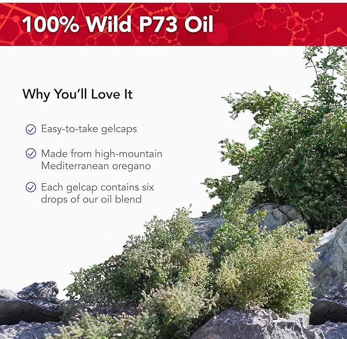 Physician's Strength Wild Oil of Oregano - 60 Gelcaps - Non-GMO - 60 Servings