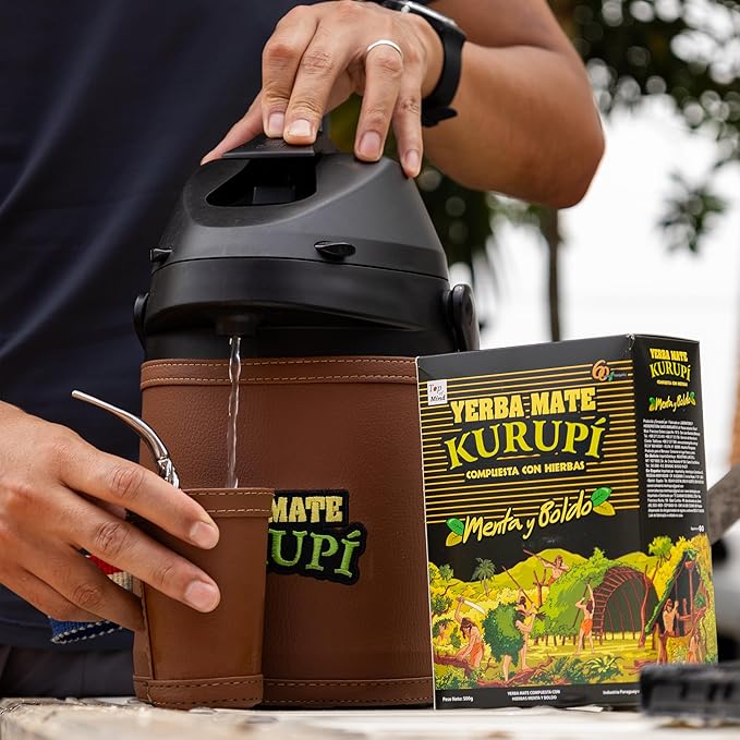Kurupi Mint Boldo Yerba Mate 500 g (1.1 lbs) 4 Pack