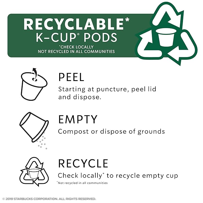 Starbucks Medium Roast K-Cup Coffee Pods with 2X Caffeine for Keurig Brewers 4 boxes (48 pods total)