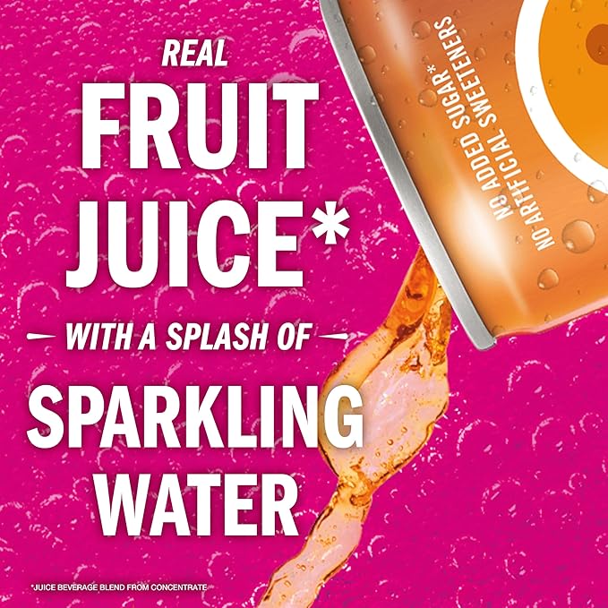 IZZE Sparkling Juice Beverage BlendSunset Variety PackClementinePeachCherry LimePomegranateNo Sugar Added8.4 Fl Oz(Pack of 48)