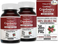 CranEaze®: Cranberry Juice Extract Plus D-Mannose – 36 mg PAC 100% Soluble PAC - Supports Urinary Tract Health – Most Effective Cranberry Pills for Women UTI Cranberry Supplement - 2-Pack