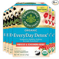 Traditional Medicinals Tea Organic Everyday Detox Schisandra Berry - Supports Healthy Liver Function Detox - Kosher Non-GMO Caffeine-Free - 96 Tea Bags (6 Pack)
