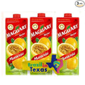 Maguary Nectar de Maracuja 33.8FL OZ (1L) – Passion Fruit Nectar Drink | Pack of 3x1L + Silicone Bracelet Souvenir | Bundle – Brazil in Texas