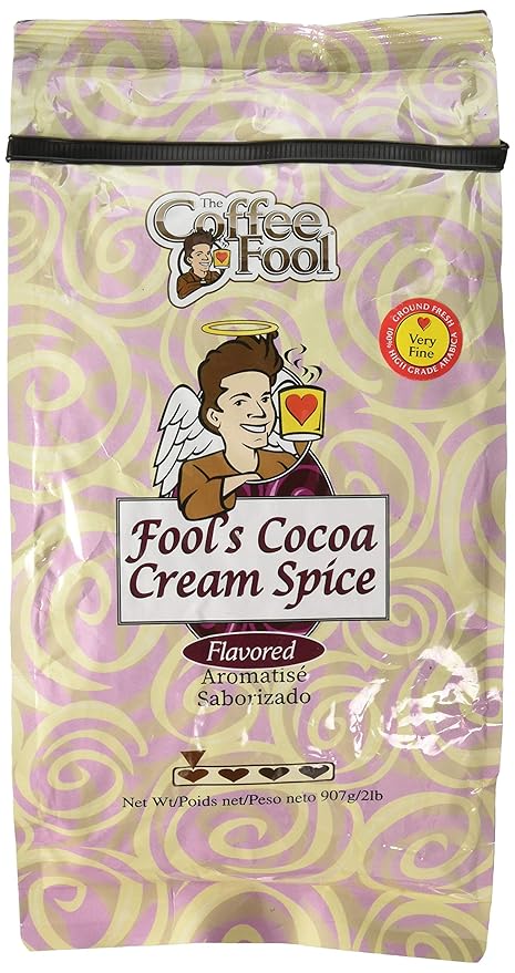 The Coffee Fool Cocoa Cream Spice Very Fine Grind 2 Pound