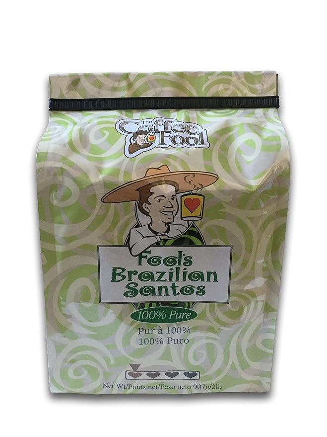 The Coffee Fool Brazilian Santos Very Fine Grind 2 Pound