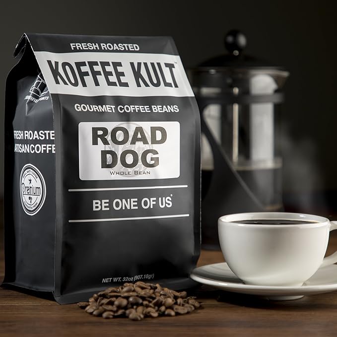 Koffee Kult Road Dog Dark Roast Coffee (ground coffee 32oz)