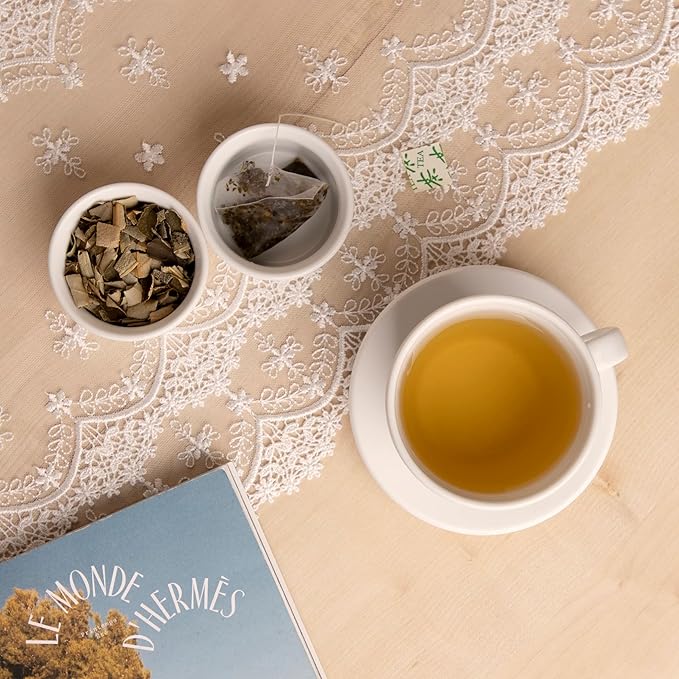 [GNTea] Vegan Lotus Leaf tea 30 teabags (pack of 1) 1.06oz Triangle teabag (PLA) Handmade Roasting Leached tea