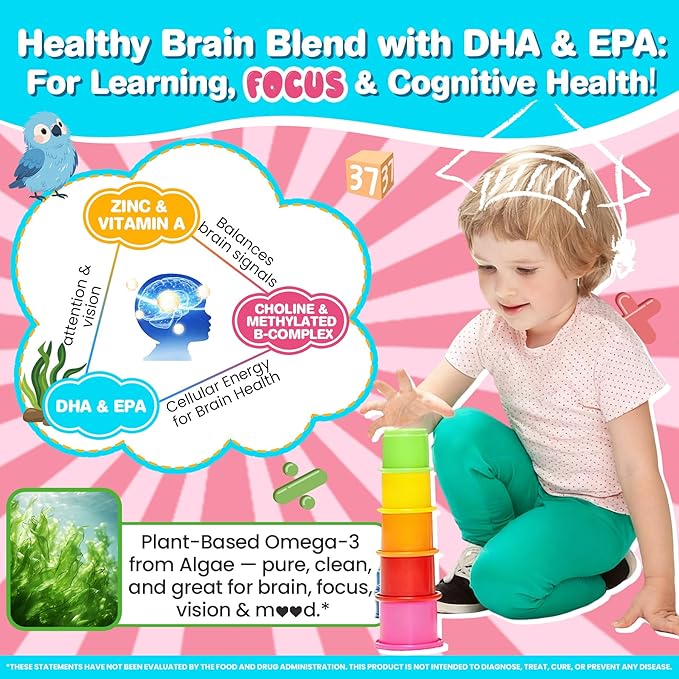 Melatonin Gummies 10mg 20mg with Magnesium for Adults + Organic Toddler Multivitamin Gummies + Omega-3 (DHA/EPA) 2 Pack