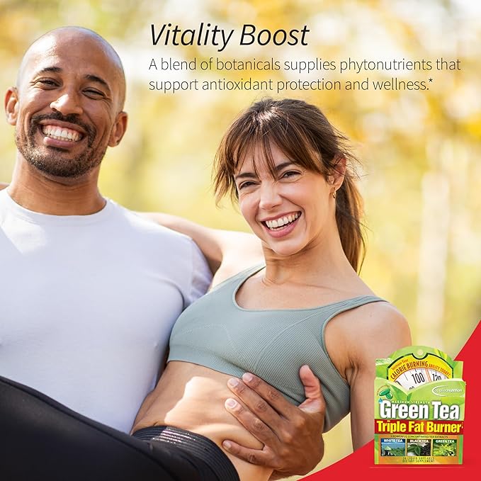 Applied Nutrition Green Tea Fat Burner - 30 Liquid Soft-Gels Pack of 3 - Increases Calorie Burning &amp Supplies Powerful Antioxidants - 45 Total Servings