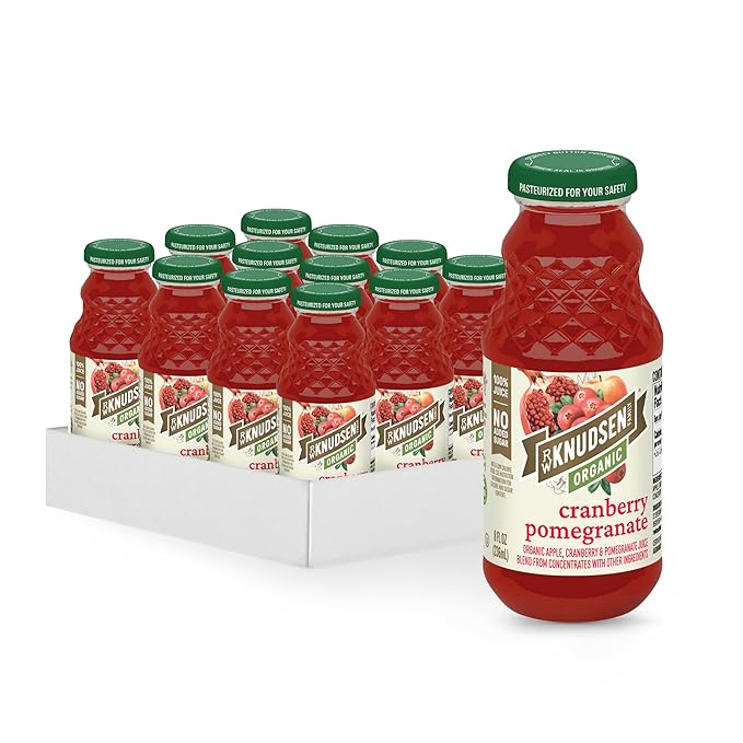 R.W. Knudsen Organic Cranberry Pomegranate Juice 8 fl oz (12 Pack)