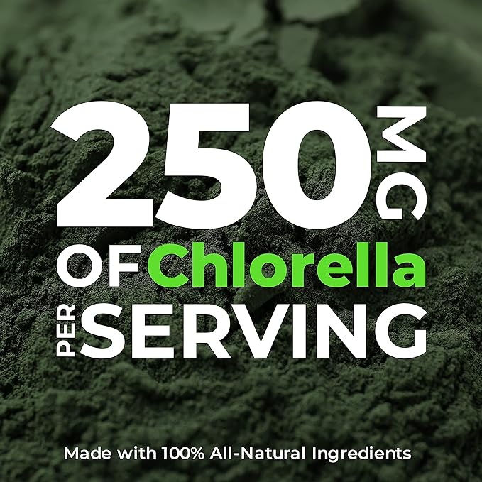 Organic Chlorella Tablets 1000 Count | High Potency Chlorophyll Supplement | Pure Chlorella Pyrenoidosa | Broken Cell Wall for Maximum Absorption | Vegan Kosher Non-GMO Superfood - Pack of 1