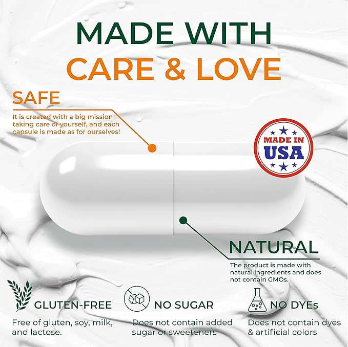 SIRUNES Fish Collagen Peptides Capsules – 100 Capsules | Fish Collagen Peptides | Supports Hair Skin Nails Joints &amp Bones | Gluten-Free Non-GMO | Made in USA