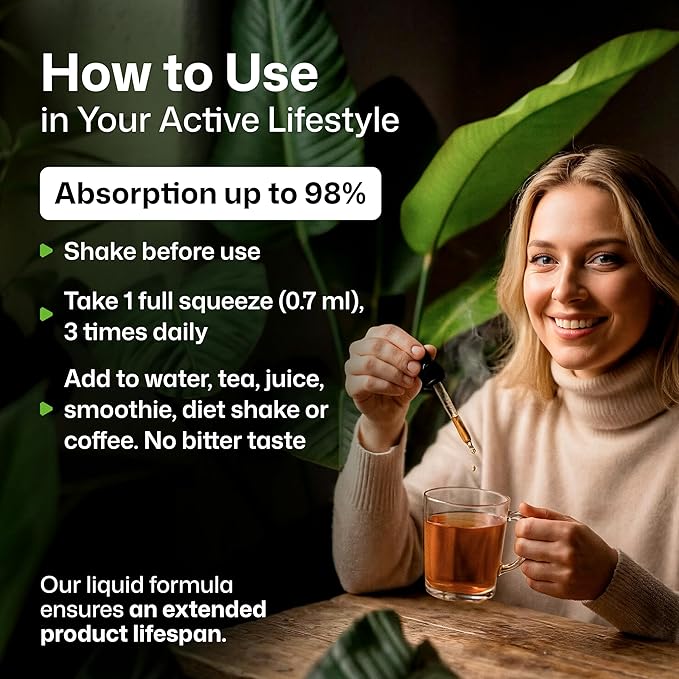 BIO KRAUTER® Gymnema Sylvestre - Liquid Drops Gymnema Sylvestre Extract 530 mg per Serving 4 Fl.Oz 56-Day Supply - Pure &amp Vegan Gurmar for Overall Support &amp Daily Wellness - Alcohol &amp Suga