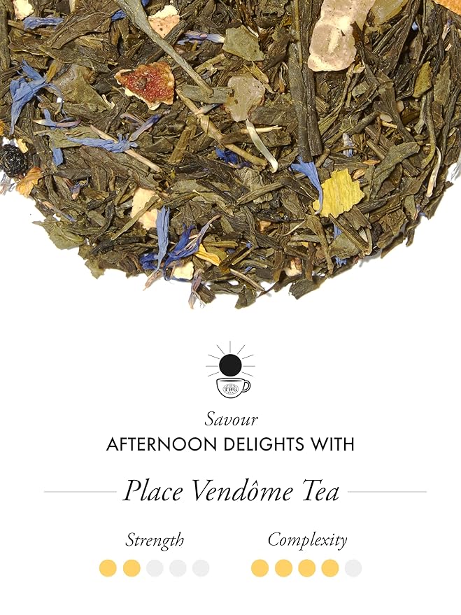 TWG Tea | Place Vendôme Tea | Green Tea | Nuts &amp Tropical Fruits | Haute Couture Tin 100g | Gift Set