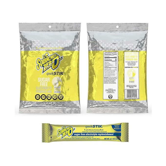 500 Qwik Stiks Sugar-Free Electrolyte Powdered Beverage Mix - Assorted Popular Flavors (grape watermelon lemonade mixed berry fruit punch)