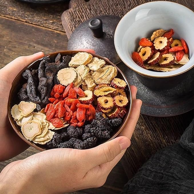 Kidney Tea Formula Ginseng Six Treasure Tea𝑲𝒊𝒅𝒏𝒆𝒚 𝑪𝒍𝒆𝒂𝒏𝒔𝒆 𝑻𝒆𝒂GinsengRed DateMulberry Chinese Health Formula For Men Women (30PCS)