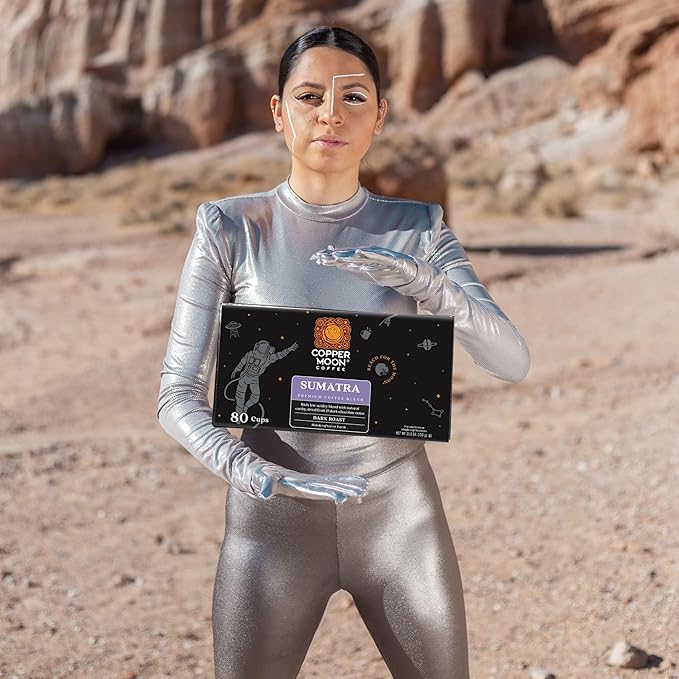 Copper Moon Single Serve Coffee Pods for Keurig K-Cup Brewers Dark Roast Sumatra Blend 80 Count