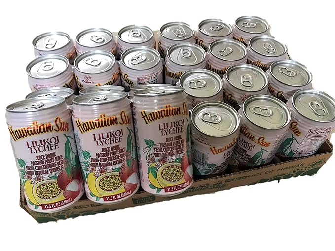 Hawaiian Sun Lilikoi Lychee 11.5 Oz 6pk