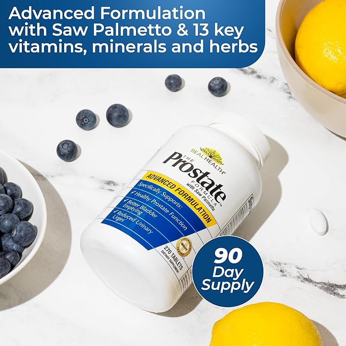 Real Health The Prostate Formula - Prostate Supplements for Men Prostate Health Prostate Relief Saw Palmetto for Men Prostate Vitamins - 270 Count (Pack of 2)