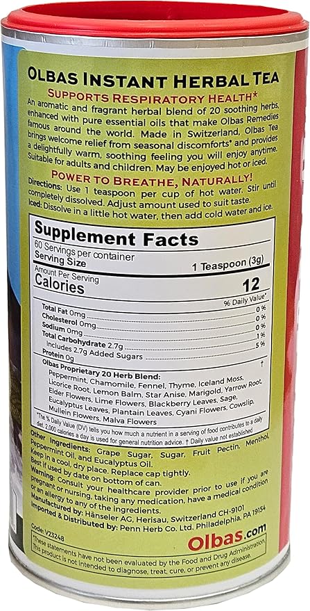 Olbas Herbal Tea By Olbas - 7 Oz