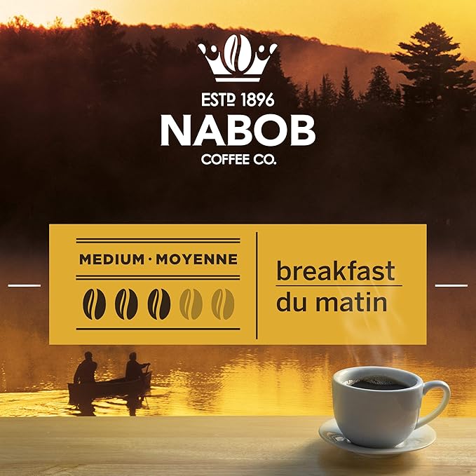 NABOB Breakfast Blend Ground Coffee 1800g (6 count)