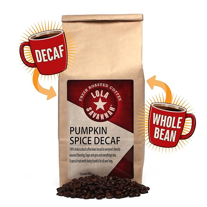 Lola Savannah Pumpkin Spice Whole Bean Decaf Coffee 2lb