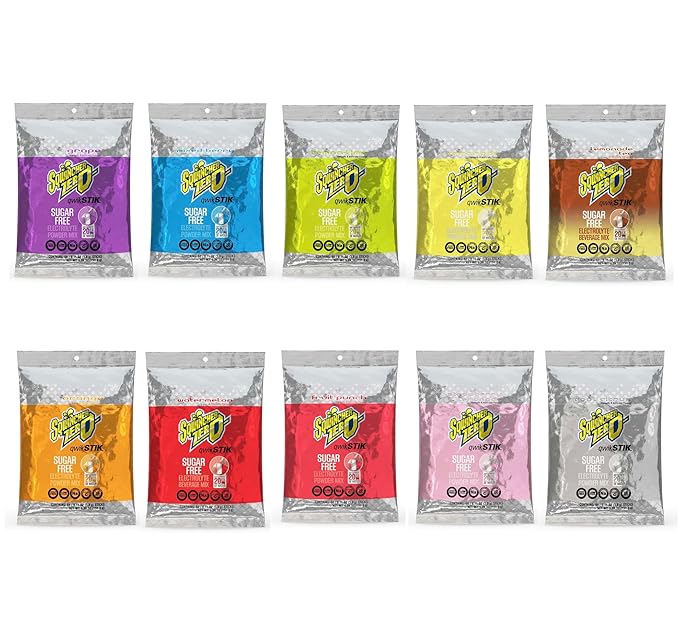 Qwik Stiks Sugar-Free Electrolyte Powdered Beverage Mix Assorted Flavors - 1000 stiks pack
