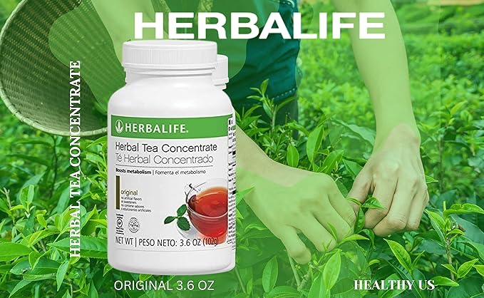 Original Herbal Tea Concentrate by HERBALIFE: Gluten-Free Kosher Certified and No Artificial Flavors or Sweeteners - 3.6 Oz. (102g)