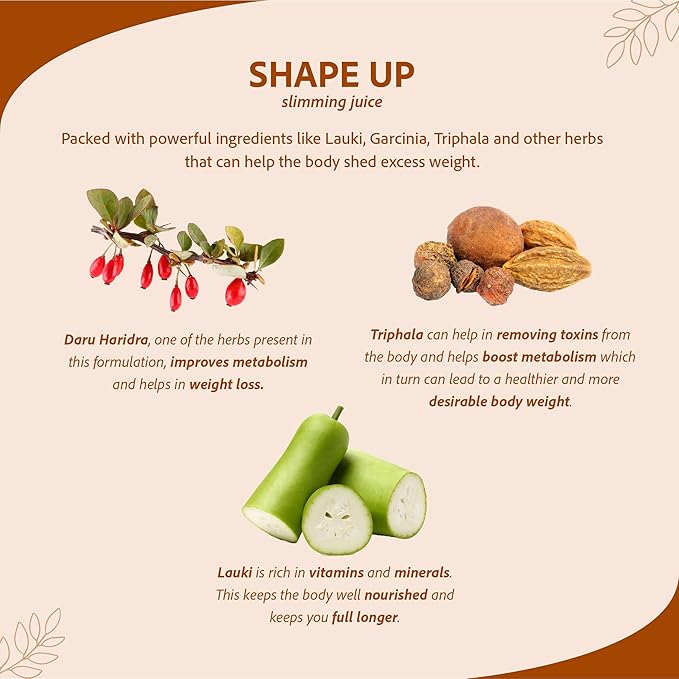 Sri Sri TATTVA shuddhta ka naam Shape Up Juice - Slimming Juice 1L 33.81 Fl Oz (Pack of 1)